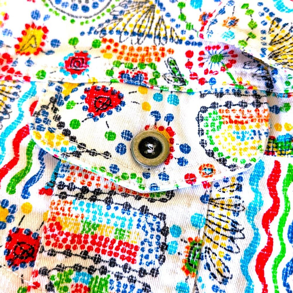 Ruby Rd Multicolor Jean Jacket Size 6 - image 4